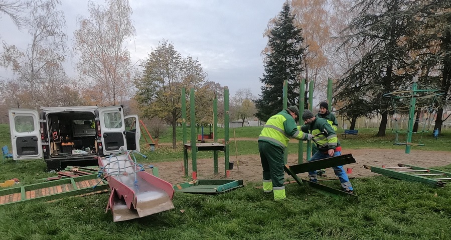 Elkezdődött december elsején a Melinda-park felújítása